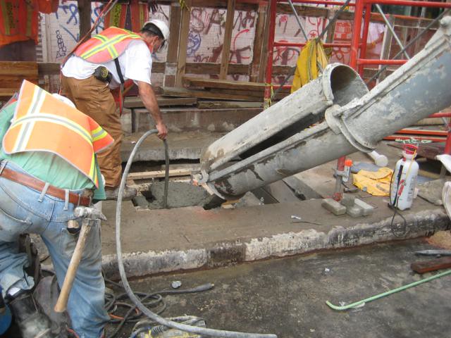 Expert roofing contractor performing professional work